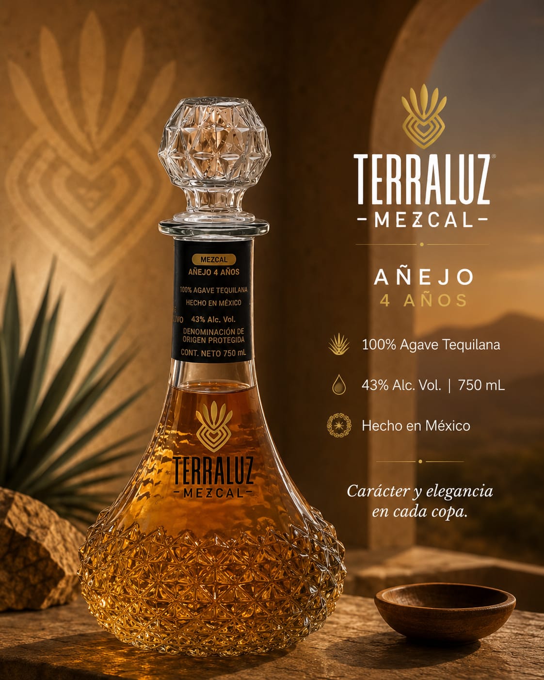 Terraluz Añejo Agave Azul